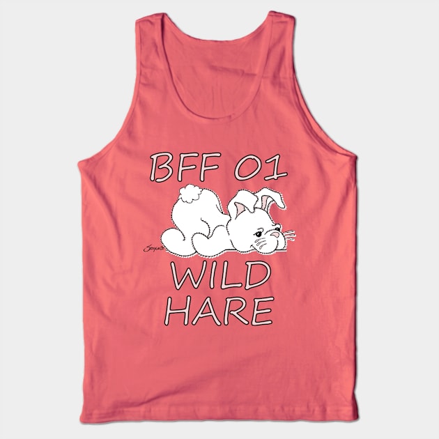 BFF 01 WILD HARE Matching Design for Best Friends Tank Top by ScottyGaaDo